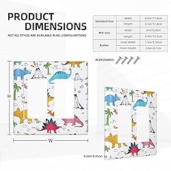 Wpshijia Cute Colorful Cartoon Animal Dinosaur
