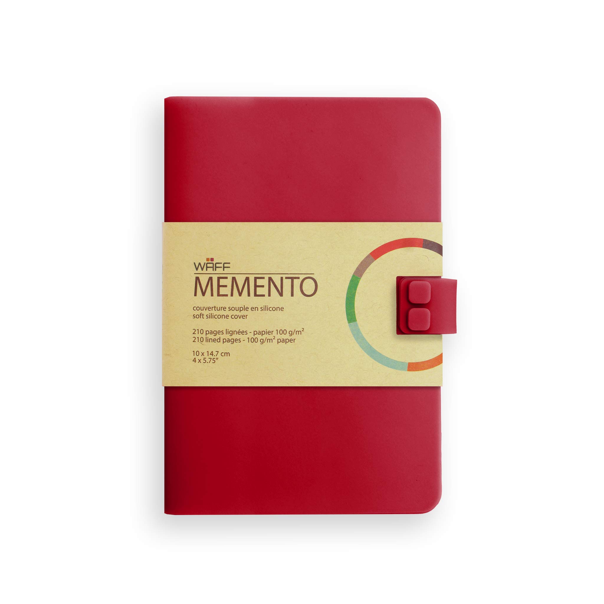 Waff Memento Creative Notebook M Wine Red