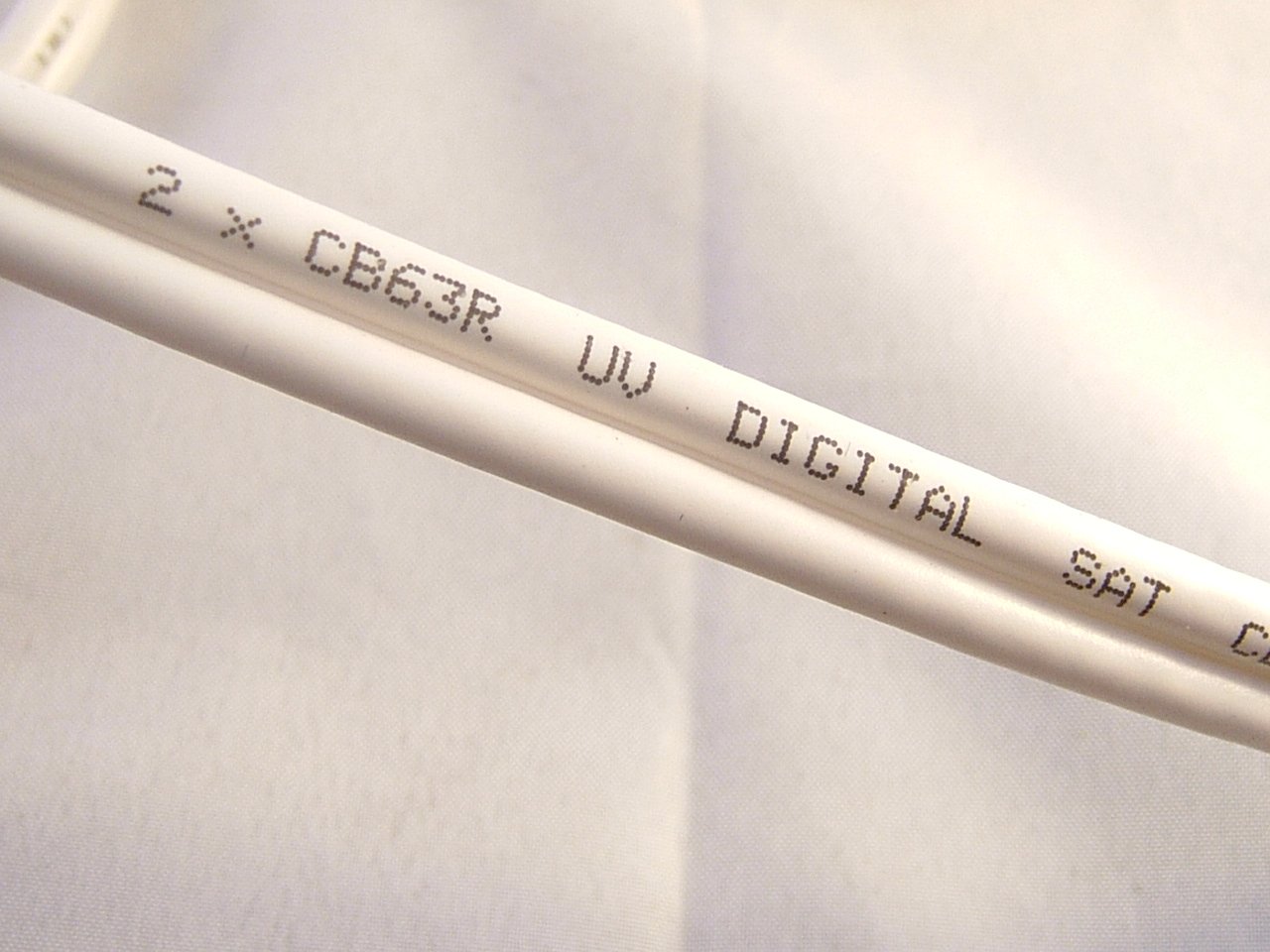 Buy One Stop Sat Shop Twin satellite cable CB63R/WF65 for Sky Plus, Sky