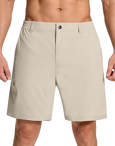 SERAMY Mens Stretch Golf Shorts with Pockets Dry Fit Inch