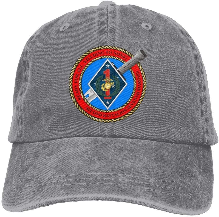 2nd Battalion, 7th Marines Decal Stiker Cotton Adjustable Denim Hats Gym Caps For Adult (one size)