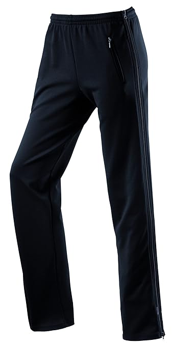 Michaelax-Fashion-Trade Schneider - Damen Sport und Freizeit Hose mit seitlichem Reißverschluss in Schwarz, GÖTEBORGW (6558)