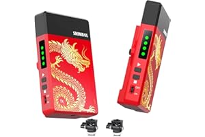 Shimbol TP Mini 600ft Wireless Video Transmission System,5G HDMI Transmitter and Receiver Support 1080p60 70ms Latency with Hot Shoe Mount