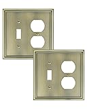 TREEWELL 2-Pack Combo Toggle/Duplex Light Switch