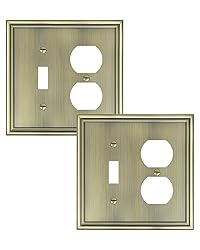 TREEWELL 2-Pack Combo Toggle/Duplex Light Switch
