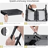 Anbte Folding Camping Table 60x40 cm with Storage Net 3 Height Levels view 9