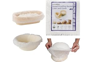 100pcs Non-Woven Disposable Bread Proofing Basket Cloth Liner and Cover For Round Oval Suordough Banneton Proofing Basket