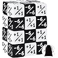 24 Pieces Dice Counters Token Dice Loyalty Dice D6 Dice Cube Compatible with MTG, CCG, Card Gaming Accessory