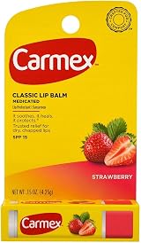 Carmex Click-Stick Strawberry Lip Balm SPF 15 Moisturizing 2 Pack 0.15 Oz view 1