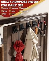 Auxmir 5 Pack Self Adhesive Hooks 10kg Stainless Steel No Drill view 9