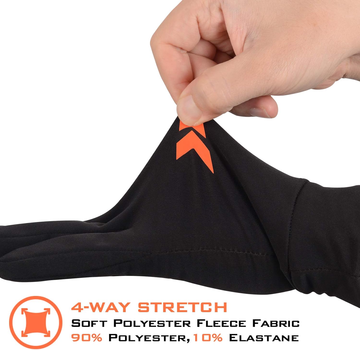KastKing Morning Frost Liner Gloves – Thermal Touch Screen Running Glove Liners: Clothing