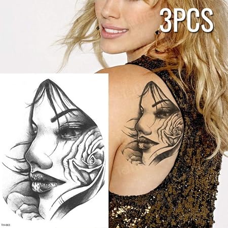 Handaxian 3pcs Tigre Tatouage Panthère Noire Tatouage