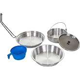 Stansport Heavy Duty Aluminum Cook Set 1 Person (250-P)