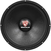 Rockville RVP15W8 15" Raw DJ Subwoofer, 51 Oz Magnet, 8 Ohm. | 1000W Peak, 500W RMS,, 2.5" CCAW Voice Coil, Paper Composite Cone, Steel Basket, 100dB Sensitivity, Banana Plug Terminals