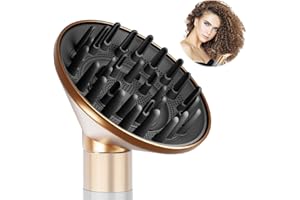 PUREGUST Large Diffuser Attachment 6 Inches Compatible with Dyson Airwrap HS01/HS05, Bigger Diffuser Nozzle for Curls, Gold