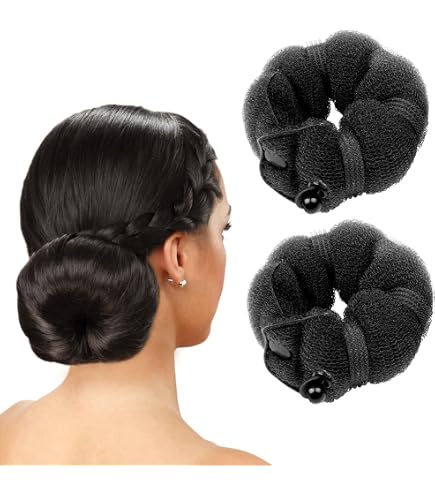 Amazon.com: Yuxung 4 Pcs Satin Hair Bun Donut Satin Hair Bun  display picture 2