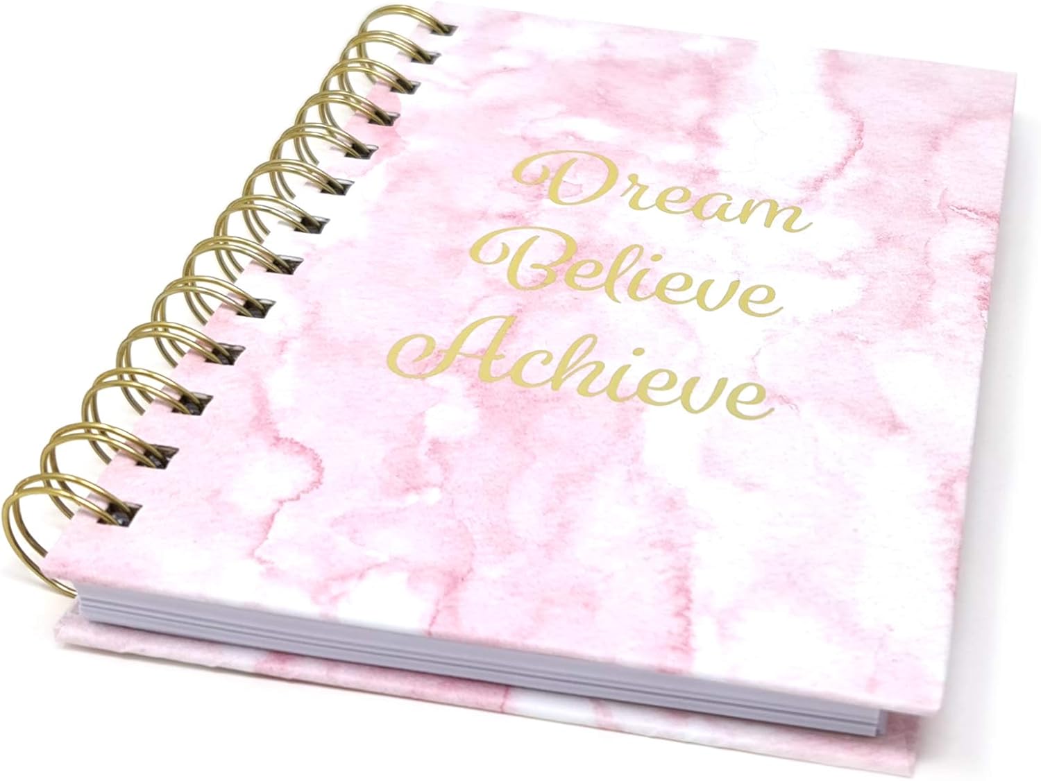 The Leonardo Collection Marble Notebook Dream Achieve Pink - Image 3