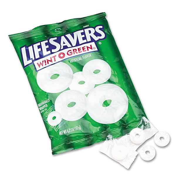 LIFE SAVERS WINT O GREEN MINTS CANDY BAG, 6.25 OZ (PACK OF 1)