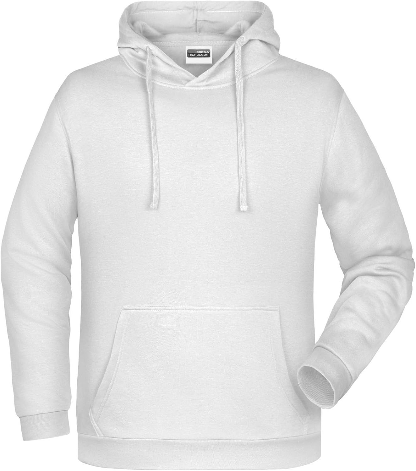 basic white hoodie
