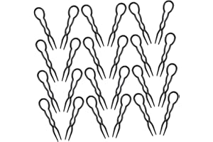 INOOMP 30pcs U Shaped Hair Pins Spiral Grip Clips for Women Hair Bun Accessories Styling Tools for French