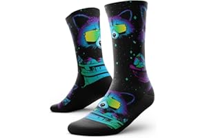 Outway Novelty Crew Socks for Men & Women, Breathable, Moisture-Wicking Athletic Calf Sock with Arch Support