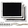 Reatong Chalkboard 12x16 inches, 3 Pack Non-Magnetic Blackboard, Rustic White Wooden Framed Chalkboards for Wedding, Kitchen and Home Decor