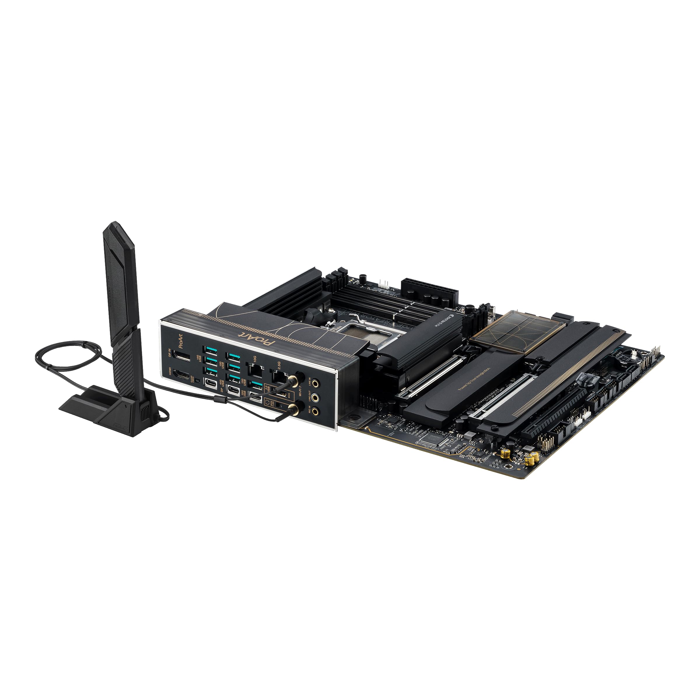 ASUS PROART X870E-Creator WiFi Mainboard Sockel AM5 (AMD, X870E, ATX, DDR5, PCIe 5.0, 4X M.2, 10Gb & 2.5Gb Ethernet, WiFi 7, Dual USB4, HDMI 2.1) 9
