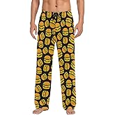 J JOYSAY Hamburger Pajama Pants Mens Lounge Pants Lightweight Men Pajama Bottoms with Pockets Drawstring