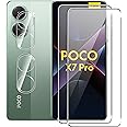 Suttkue for Xiaomi Poco X7 Pro 5G Screen Protector with Camera Lens Protector, 9H Hardness Anti-Scratch Tempered Glass flim, Case Friendly, Anti-Fingerprint,Anti-Scratch (2+2 PACK)
