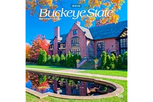 Buckeye State | Ohio Places | 2026 12 x 24 Inch (Hanging) Monthly Square Wall Calendar | Plastic-Free | BrownTrout | USA United States of America Midwest State Nature