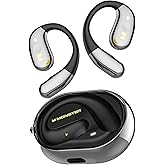 Monster Open Ear AC360, Wireless Bluetooth Rotary Earphone, with Lanyard, Upgraded Bluetooth 6.0, Touch Control, 24h Long Battery Life, IPX5 Waterproof,Long-Lasting Wear Without Fatigue(Black)