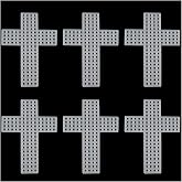 XGNG 12pcs Plastic Cross Mesh Sheets Canvas Embroidery Crafts Bookmarks Placemats DIY Handmade Woven Mesh Sheets