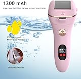 PEFOOK Electric Foot File Callus Remover Waterproof Rechargeable 3 Heads 2 view 5