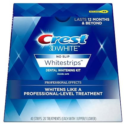 Crest 3D White whitestrips dental whitening kit, professional effects, 20 ct. (037000201786)