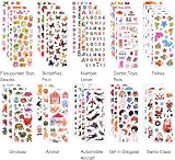 Vicloon 3D Stickers for Kids 38 Sheets 1000+ Puffy Animals Cars Dinosaurs view 4