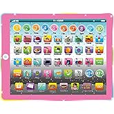 Kids Tablet Learning Pad Toddler Tablet with ABC Word Song Music Number Electronic Interactive Toy for Educational Preschool Boys & Girls 3 4 5 Years Old