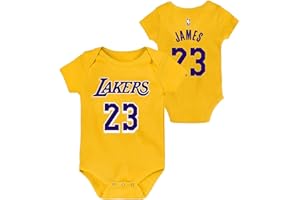 Outerstuff NBA Newborn & Infants 0-24 Official Player Name & Number Jersey Creeper Romper