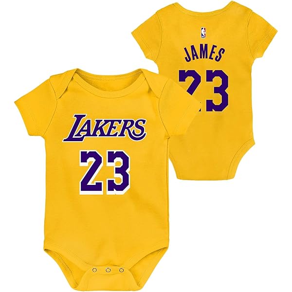 infant lebron james lakers jersey