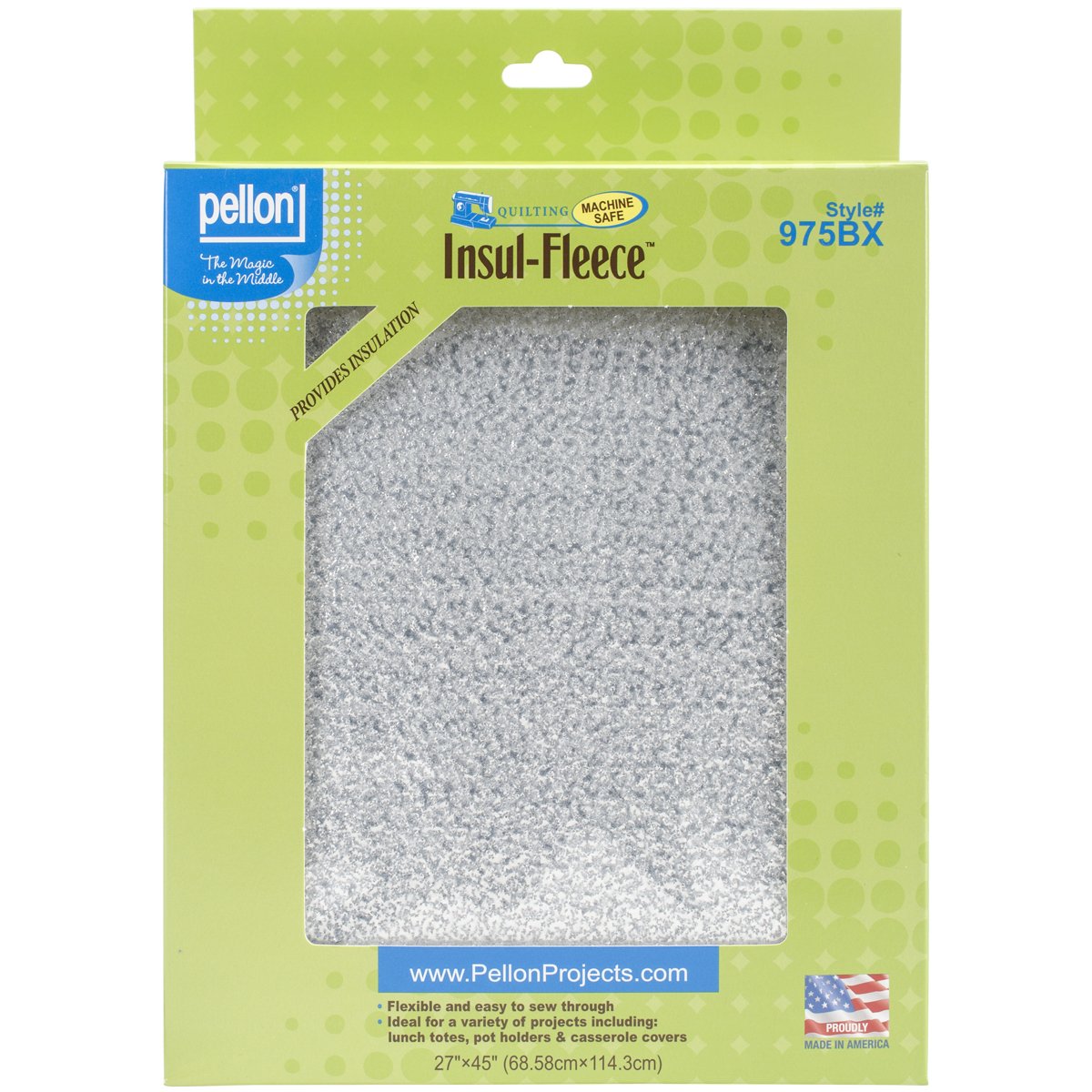Pellon Polyester Insul-Fleece-White 27 x 45-inch