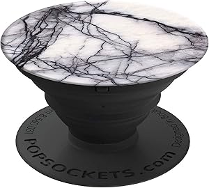 PopSockets: Collapsible Grip & Stand for Phones and Tablets - White Marble