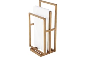 Deco 79 Wood Sleek Modern Quilt Rack, 18" x 12" x 33", Brown