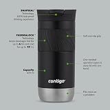Contigo Byron Snapseal Travel Mug 470 ml Licorice Stainless Steel Leakproof view 2