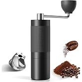 STARESSO D6 PLUS Manual Coffee Grinder | Stainless Steel, Conical Burr