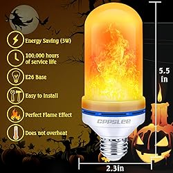 CPPSLEE Upgraded LED Flame Light Bulbs, 4 Modes