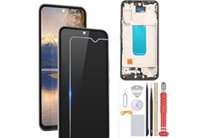 FKBAightccy for Samsung Galaxy A54 5G Screen Replacement for Samsung Galaxy A54 5G SM-A546U LCD Display Touch Screen Assembly for A54 LCD Touch Screen with Repair Tools (with Frame)