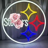 Football Neon Sign For Wall Decor ,Dimmable Football Neon Lights for Bedroom Man Cave Party Bar Background Decoration,LED Neon for Parties, Bars, Dorms, Game Room Decor ，Christmas Birthday Gift12.2*1.2inch