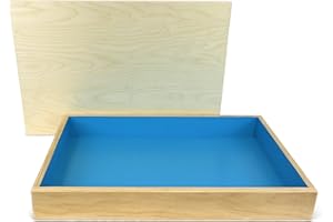 PlayTherapySupply Basic Wooden Sandtray with Lid