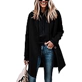 Yidarer Women's Wool Coat Mid-Length Notch Lapel Single Breasted Trench Pea Coats Casual Outerwear