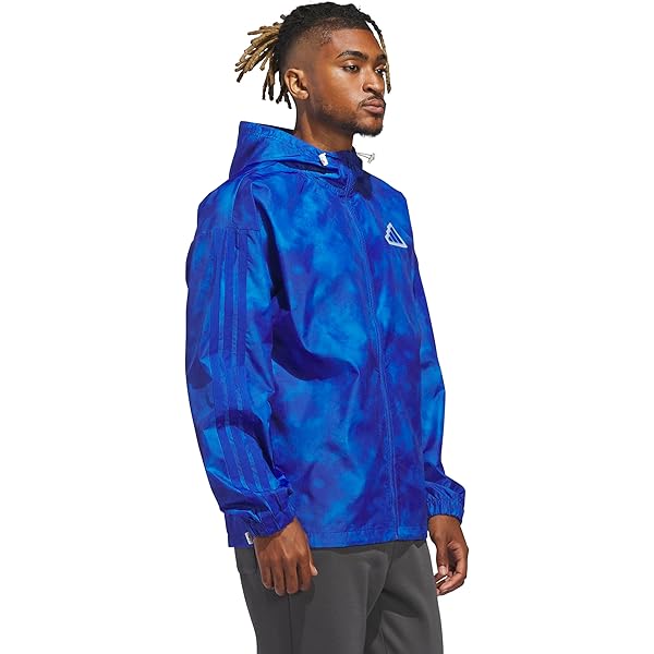 Diadora Men's MVB Wind Full Zip Jacket, Blue Ultramarine, X-Small