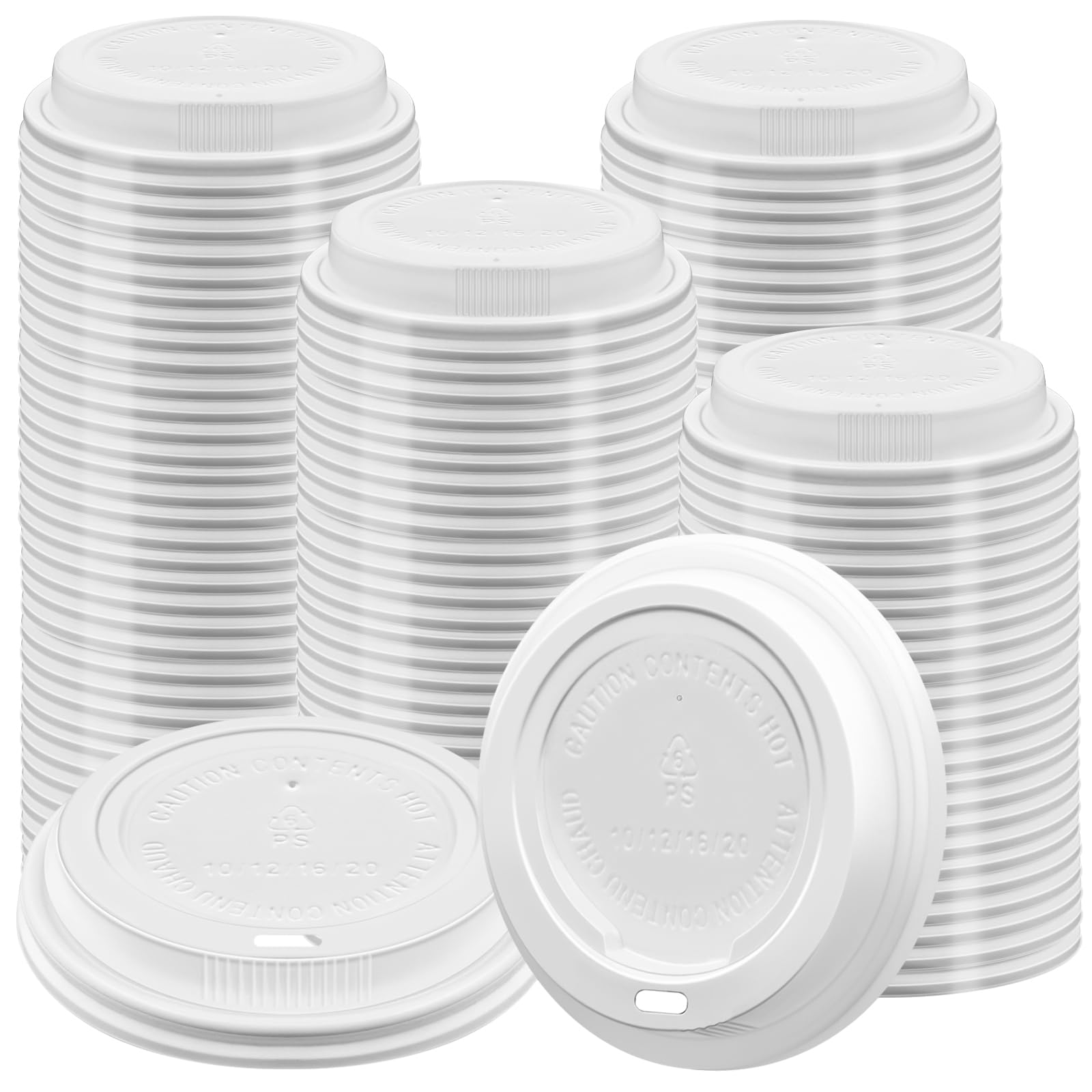 GGOLDMER 150 Pack Plastic Coffee Cup Lids for 10, 12, 16, 20, 22 oz ...